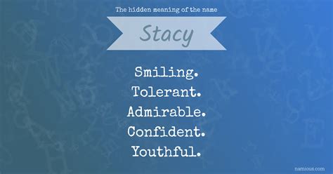 Stacy Meaning