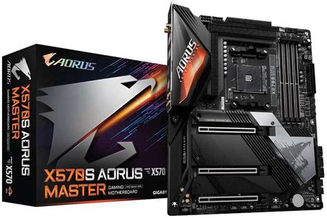 GIGABYTE X570S AORUS MASTER AM4Socket ATX AMD X570 Chipset DDR4 ...
