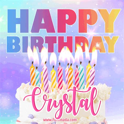 Happy Birthday Crystal GIFs for Her - Download on Funimada.com