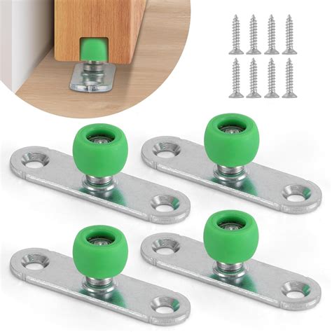 Amazon.com: Lashow 4 Pcs Sliding Door Floor Guide, Nylon Ball Bearing ...