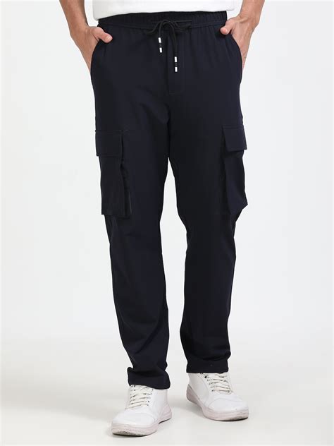 Men’s Navy Parachute Cargo Pants | Street Utility – Never Neud