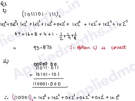 Applied Math Class 11 Binary Numbers 的图像结果