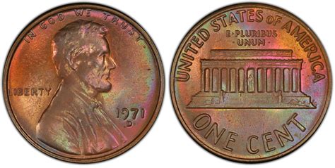 1971-D 1C, BN (Regular Strike) Lincoln Cent (Modern) - PCGS CoinFacts