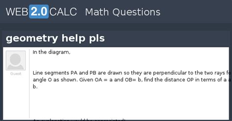 View question - geometry help pls