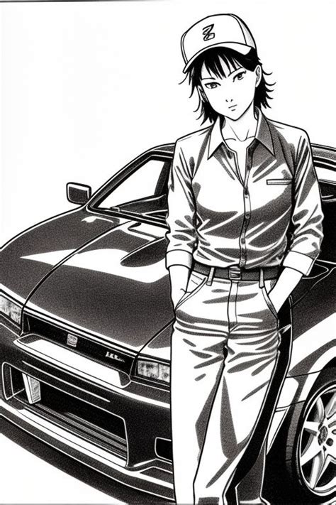 Tomboy with a GTR R34 (Initial D Style) by NickWash94 on DeviantArt