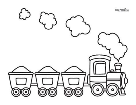 Cartoon Train Coloring Pages