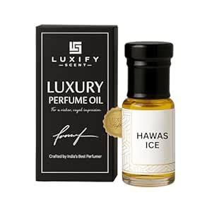 Luxify Scent Hawas Ice Attar | Fresh Aquatic Perfume Oil for Men ...
