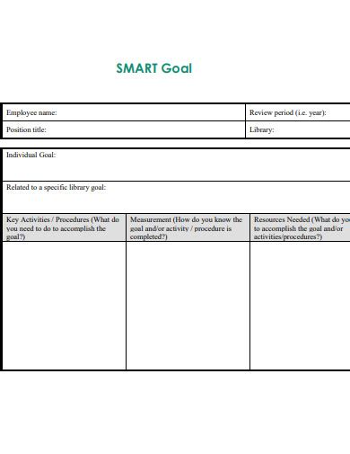 Employee Goals Examples 的图像结果