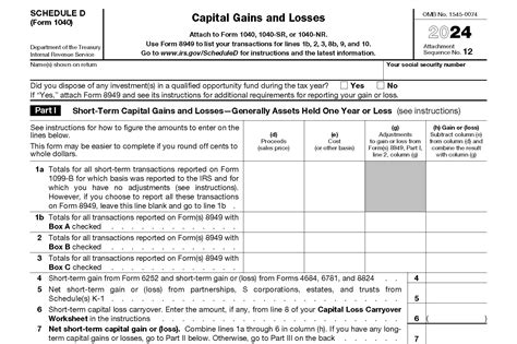 How to Complete IRS Schedule D (Form 1040)