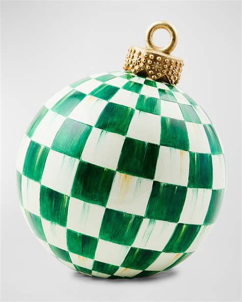MacKenzie-Childs Check Tabletop Christmas Ornament Decor Collection ...