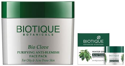 Biotique Bio Clove Purifying Anti Blemish Face Pack, 75g and Bio Winter ...