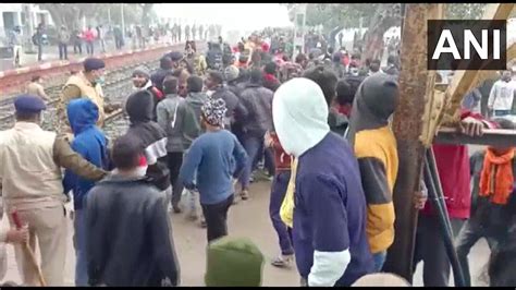 Students in Bihar protest against Railway Board's NTPC exam results ...