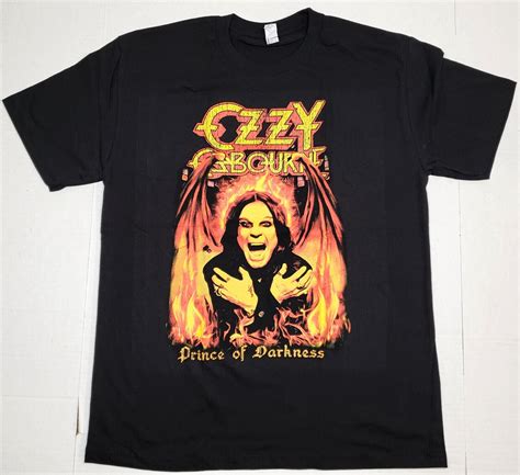 OZZY OSBOURNE T-shirt Prince Of Darkness Hard Rock Heavy Metal Men's ...