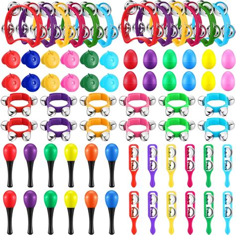 Amazon.com: Silipull 72 Pcs Shaker Musical Instruments for Kids Egg ...