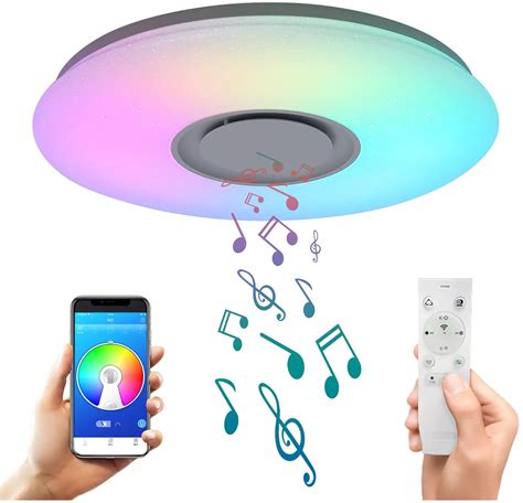 ‎ASALL001-APP Smart Music LED Ceiling Light with Speaker Installation Guide