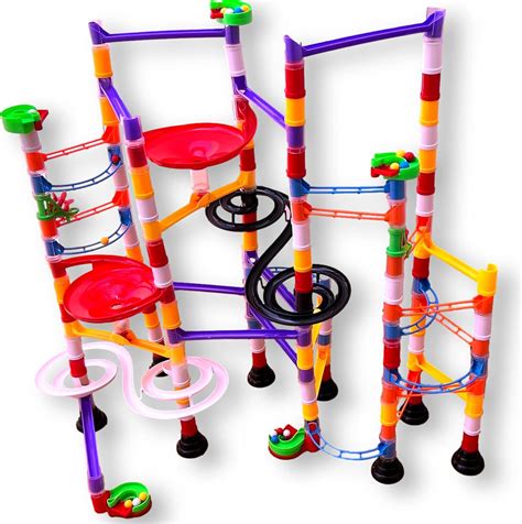 Amazon.com: 230PC Huge Marble Run for Kids Ages 4-8, Great Marble Runs ...