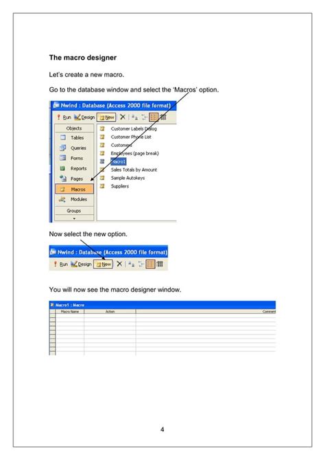 Image result for MS Access Macros Tutorial