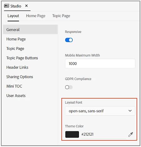 Frameless skin editor in Adobe RoboHelp
