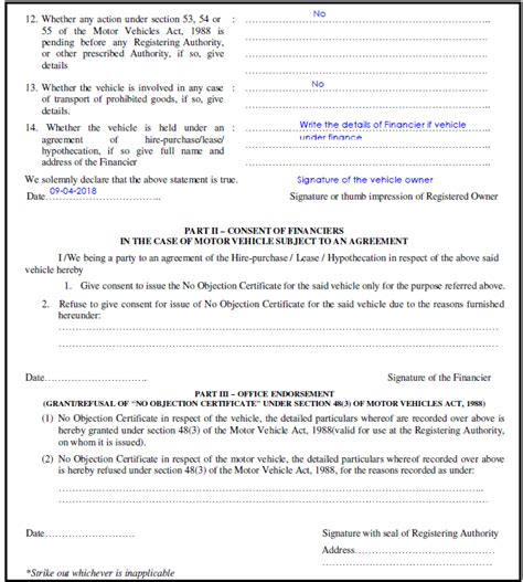 Image result for Form 28 RTO