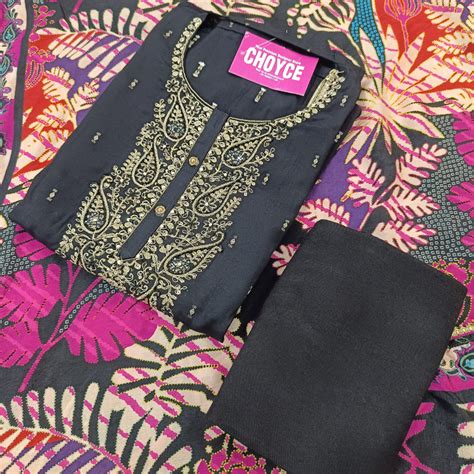 Set 25-27th Aug - Designer black Cotton Silk kurta - luxe golden ...