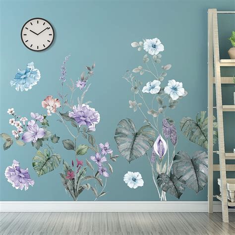 DRWSSR 3D Watercolor Bouquet Flowers Wall Stickers India | Ubuy