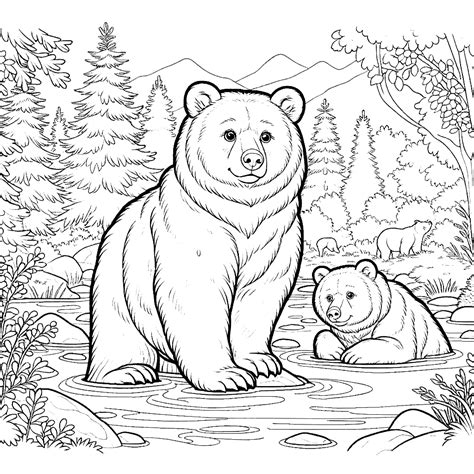 Coloring Page Bear
