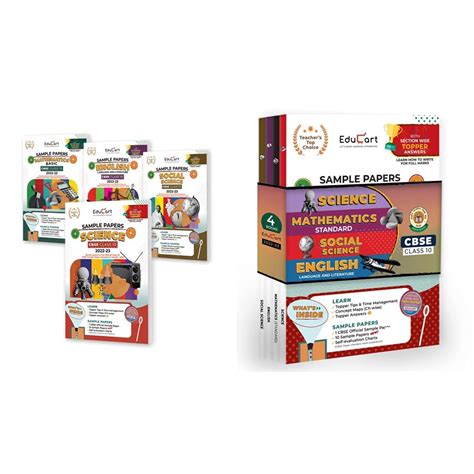 Educart CBSE Class 10 Sample Papers 2022-23 Bundle - SCIENCE, MATH ...