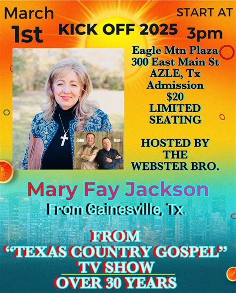 Websters Gospel Music Show, 300 East Main Street, Azle, TX, United ...