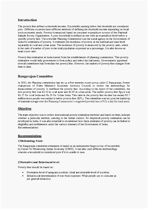 Indian Economics Assignment 2: Analysis of Poverty Line Estimations ...