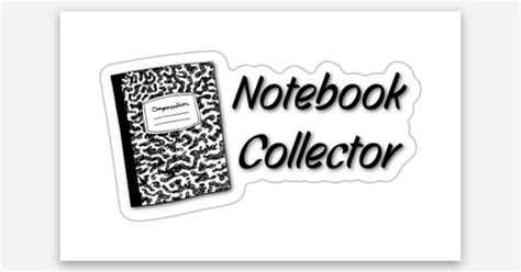 Notebook Collector by April Elder | Kiss cut stickers | Sticker Mule India