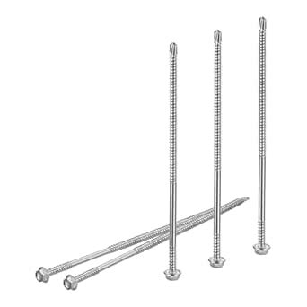 DTGN #12x5 Hex Washer Head Self Drilling Screws - 100Pack - Good for ...