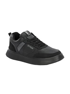 Buy Spykar Khouri Men Black-Grey Dapper Lace Up Sneaker | 6 UK at Amazon.in