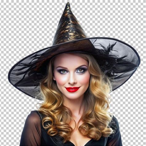 Charming witch in a big fancy hat | Premium AI-generated PSD