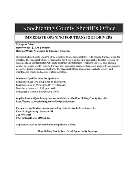 Koochiching County Sheriff's Office | International Falls MN