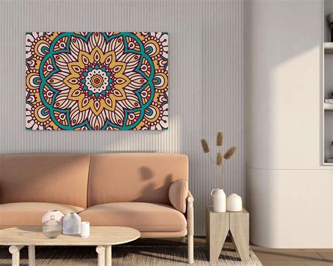 ART & VASTRA Mandala Art Painting For Wall Decoration With Frame Canvas ...