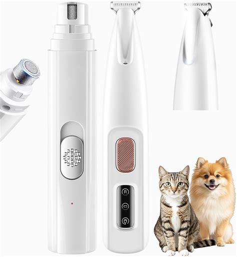 Amazon.com: Dog Nail Grinder, Dog Paw Trimmer Quite, 2-Speed Pet Nail ...