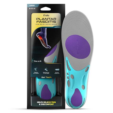 Frido Plantar Fasciitis Pain Relief Ortho Insoles | Orthopedic Arch ...