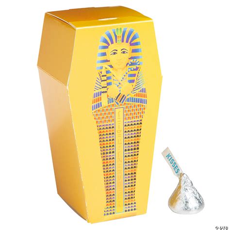 2 1/4" x 4 1/2" Egyptian Pharaoh Sarcophagus Treat Boxes - 12 Pc ...