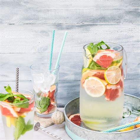 Grapefruit & Mint Infused Water Recipe