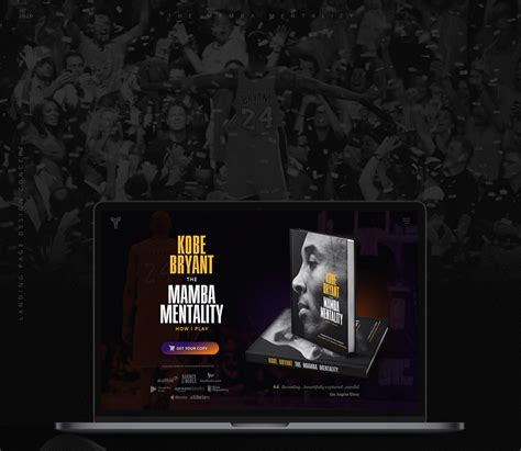 The Mamba Mentality Book Web Design Concept on Behance
