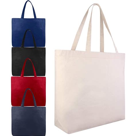 Extra Large Canvas Tote Bags Wholesale with Hook and Loop Closure