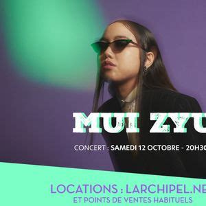 MUI ZYU - 12.10.2024 // CONCERT A LARCHIPEL, PARIS, L'Archipel Théâtre ...