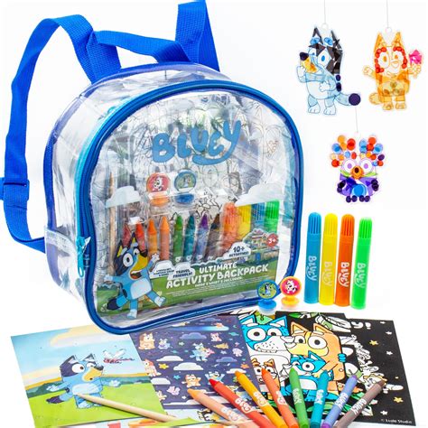 Blueyultimate Activity Backpack 10 Activities Includes Backpack With 4 ...