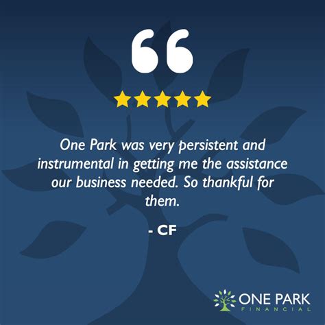 One Park Financial on LinkedIn: #customerreviewspotlight #review #merchant #supportsmallbusiness…