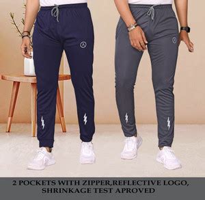 Kashvi Solid Men Dark Blue, Grey Track Pants - Buy Kashvi Solid Men ...