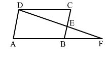 In the adjoining figure, ABCD is a parallelogram and E is the midpoint ...