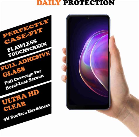Express Buy Edge To Edge Tempered Glass for 11D Glass - Vivo V21 ...