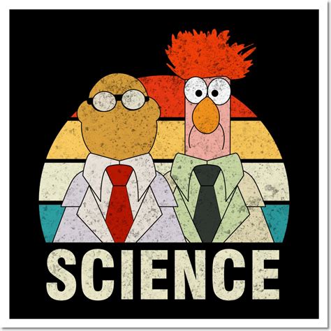 Muppets Science Bunsen And Beaker 70s Wall And Art Print | Disney art ...