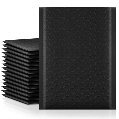 Fu Global 50 pcs 6x10 inch Black Poly Bubble Mailer Self Seal Padded ...
