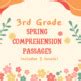Grade 3 Spring FICTION Comprehension Passages - 3 levels, With Questions!